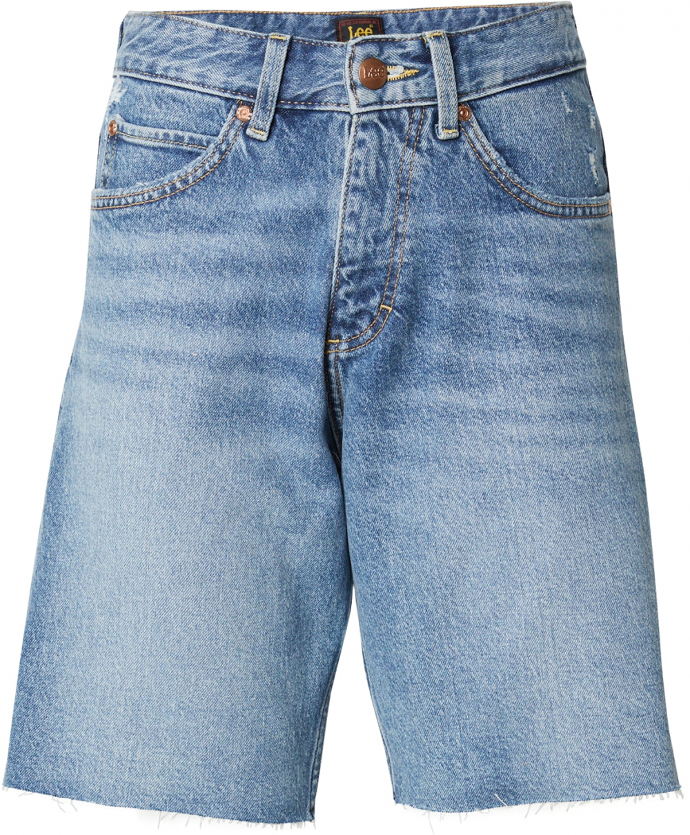 Lee Džínsy 'RIDER LOOSE SHORT'  modrá denim