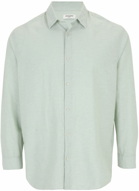Jack & Jones Plus Košeľa 'JJEBreeze'  pastelovo zelená