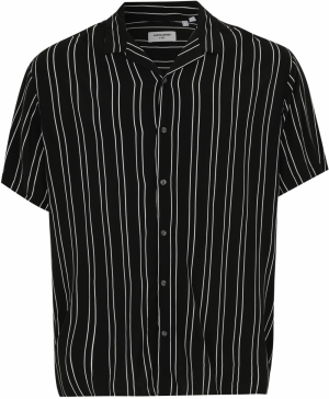 Jack & Jones Plus Košeľa 'JJEJeff'  čierna / biela