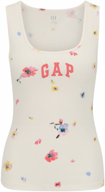 Gap Petite Top  svetlobéžová / modrá / žltá / svetloružová