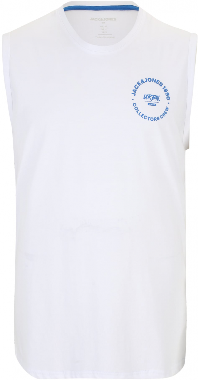 Jack & Jones Plus Tričko  modrá / biela