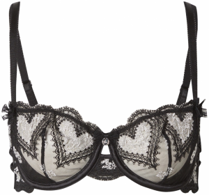 Boux Avenue Podprsenka 'AMORE'  čierna / biela