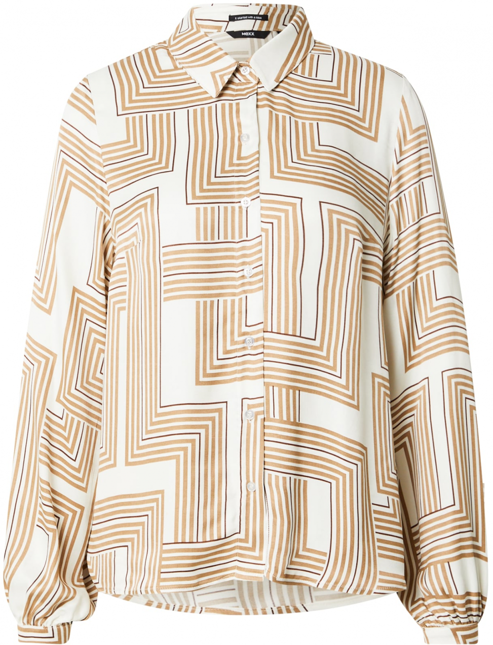 MEXX Blúzka  béžová / nebielená / čierna