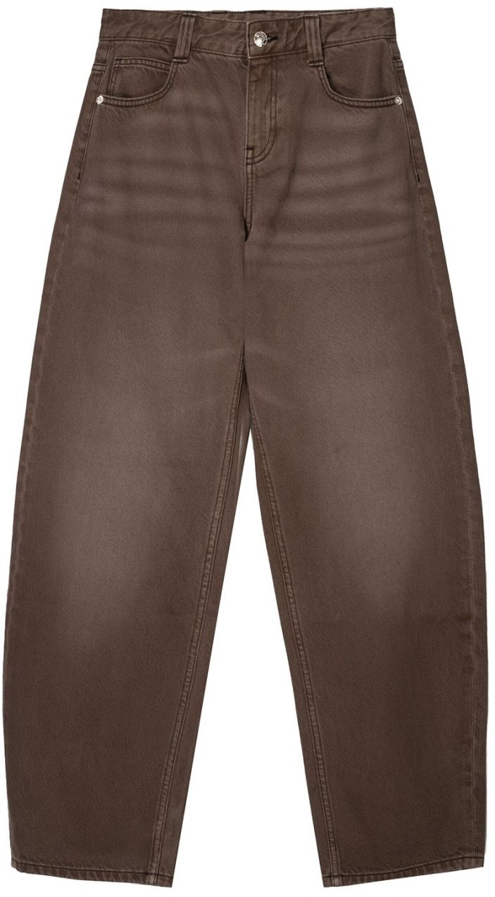 Bershka Džínsy  hnedá