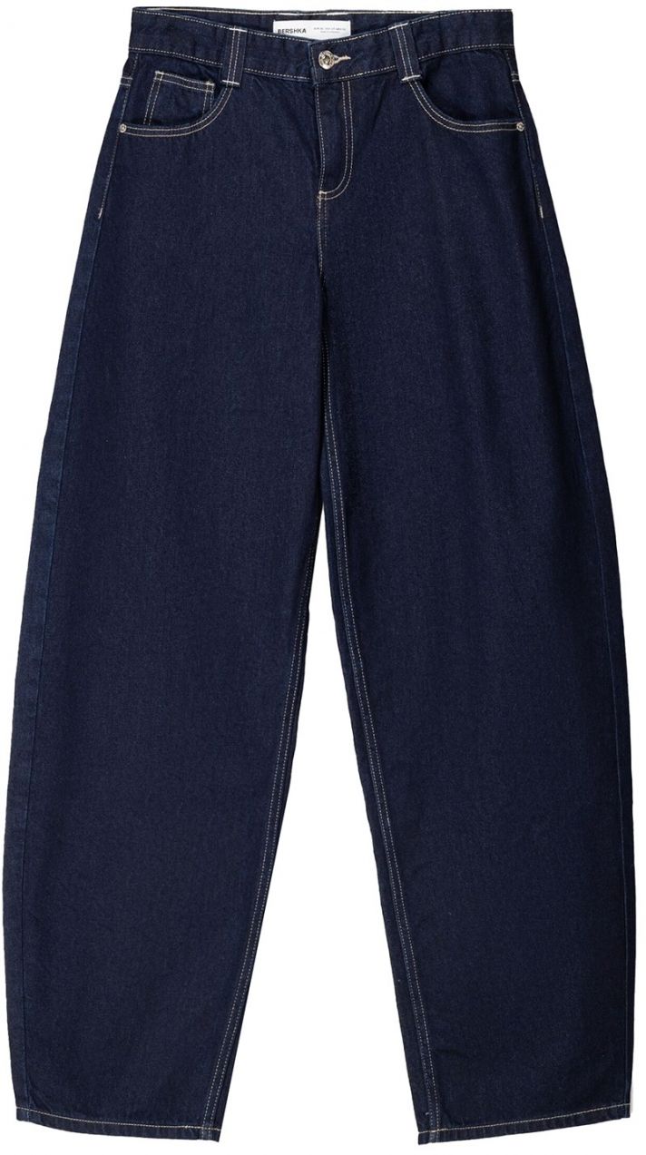 Bershka Džínsy  tmavomodrá