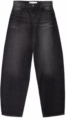Bershka Džínsy  čierny denim