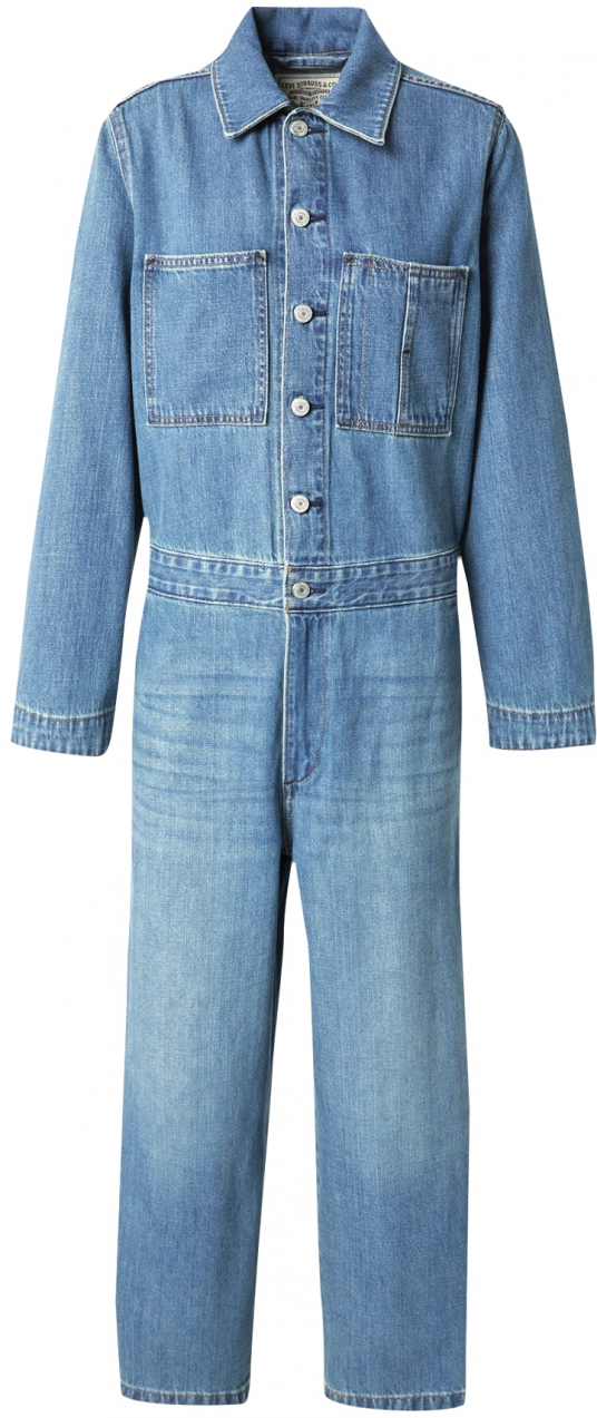 LEVI'S ® Overal 'ICONIC JUMPSUIT IN LINEN DENIM'  modrá denim