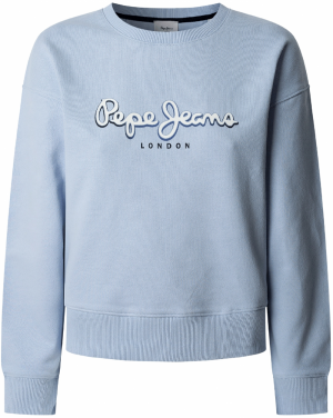 Pepe Jeans Mikina 'Maddy'  svetlomodrá / čierna / biela