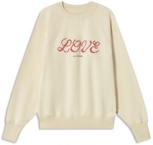 Thinking MU Mikina ' LOVE HEART '  šedobiela