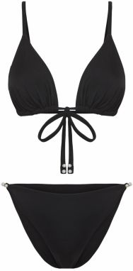Trendyol Bikiny  čierna / perlovo biela
