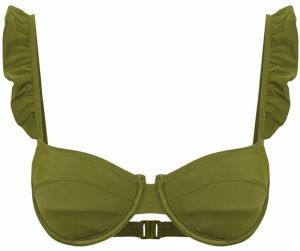 Trendyol Bikinový top  olivová