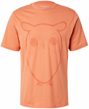 KnowledgeCotton Apparel Tričko  oranžová / tmavooranžová
