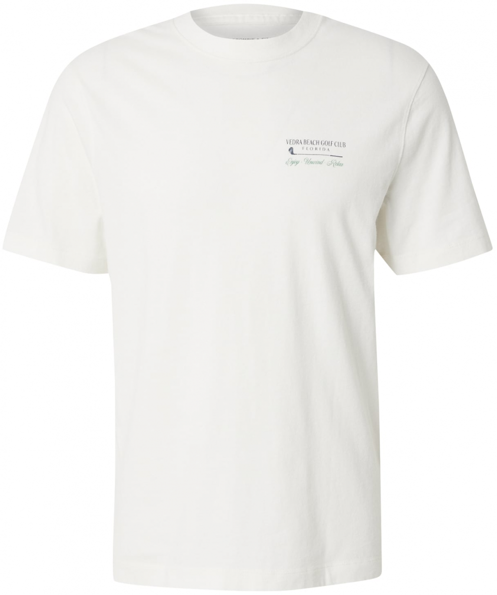 Abercrombie & Fitch Tričko  zelená / biela