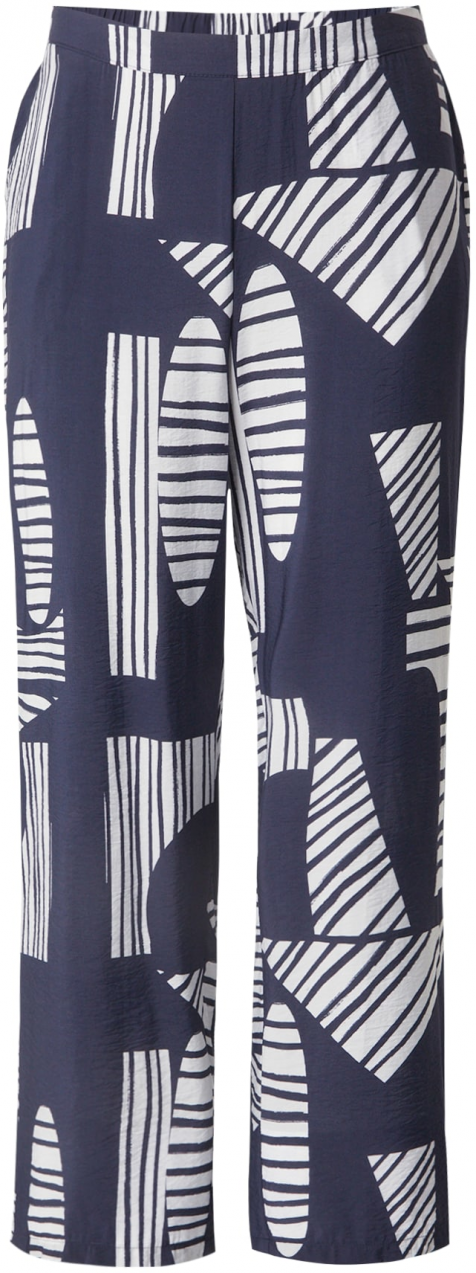 Vero Moda Curve Nohavice 'VMCJOSIE'  námornícka modrá / biela