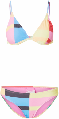 RIP CURL Bikiny  svetlomodrá / žltá / ružová / červená