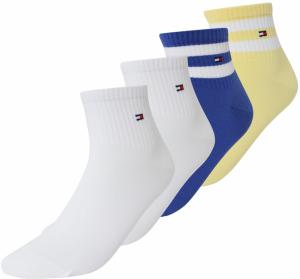 Tommy Hilfiger Underwear Ponožky  kráľovská modrá / svetložltá / biela