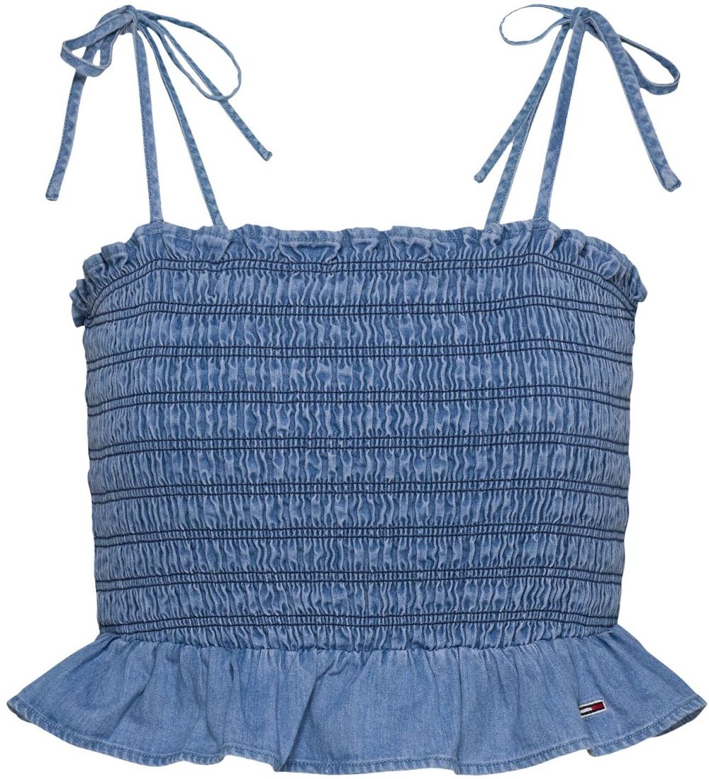 Tommy Jeans Top  modrá denim