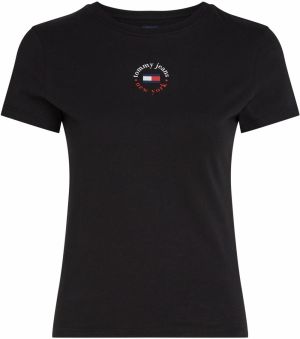 Tommy Jeans Tričko 'ESSENTIAL'  námornícka modrá / červená / čierna / biela