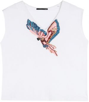 Lola Casademunt Top ' '  biela