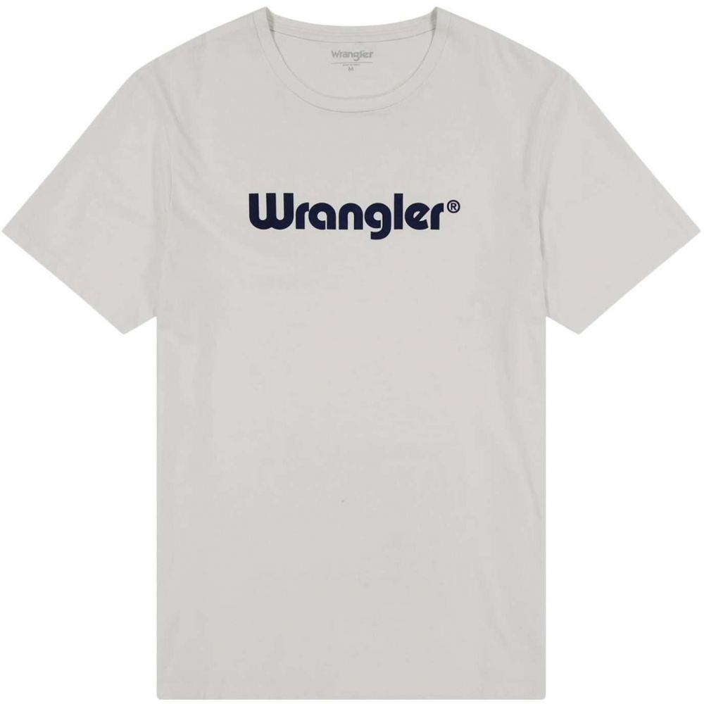 WRANGLER Tričko 'LOGO TEE'  tmavomodrá / prírodná biela