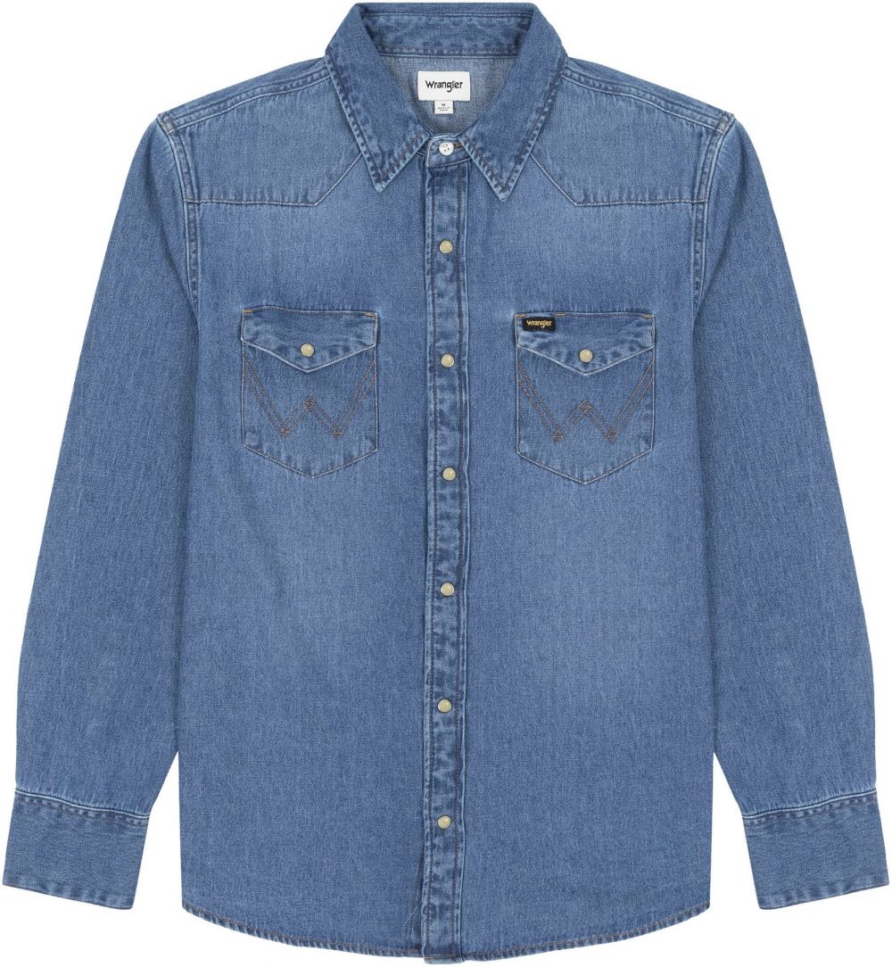 WRANGLER Košeľa '27MW'  modrá denim
