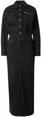 WRANGLER Šaty 'DENIM MATCH UP DRESS'  čierny denim