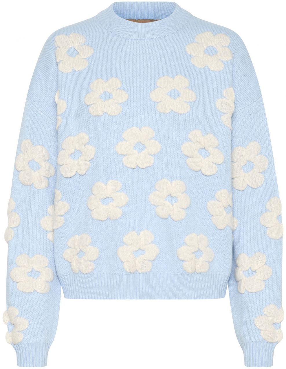 CULTURE Sveter 'CU Charla'  svetlomodrá / biela ako vlna