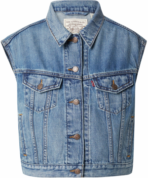 LEVI'S ® Vesta 'SHRUNKEN 90S VEST STOP FLAXING IN LINEN DENIM'  modrá denim
