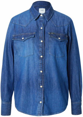 Lee Blúzka 'REGULAR WESTERN SHIRT'  modrá denim
