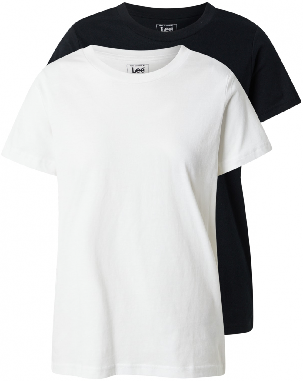 Lee Tričko 'SS CREW TWINPACK'  čierna / biela