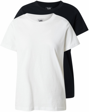Lee Tričko 'SS CREW TWINPACK'  čierna / biela