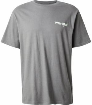 WRANGLER Tričko 'GRAPHIC TEE'  sivá / pastelovo zelená / pastelovo oranžová / čierna