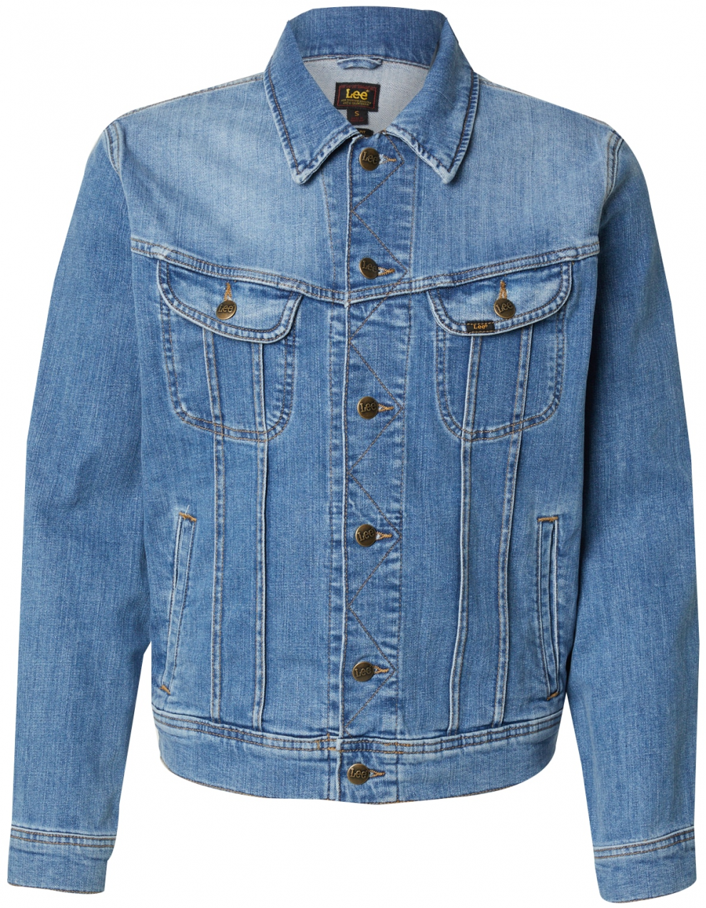 Lee Prechodná bunda 'RIDER JACKET'  modrá denim