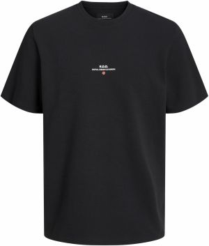 R.D.D. ROYAL DENIM DIVISION Tričko 'LUCA'  červená / čierna / biela