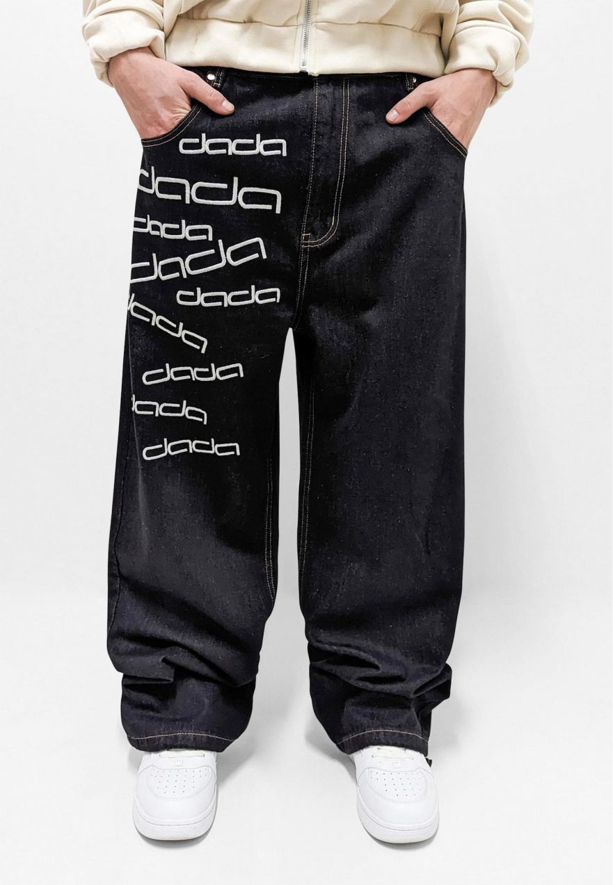 Dada Supreme Džínsy  čierna / biela
