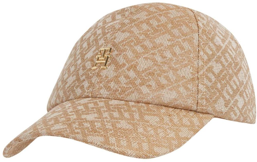 TOMMY HILFIGER Čiapka  kaki / šedobiela