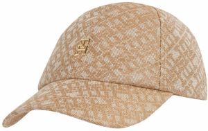 TOMMY HILFIGER Čiapka  kaki / šedobiela