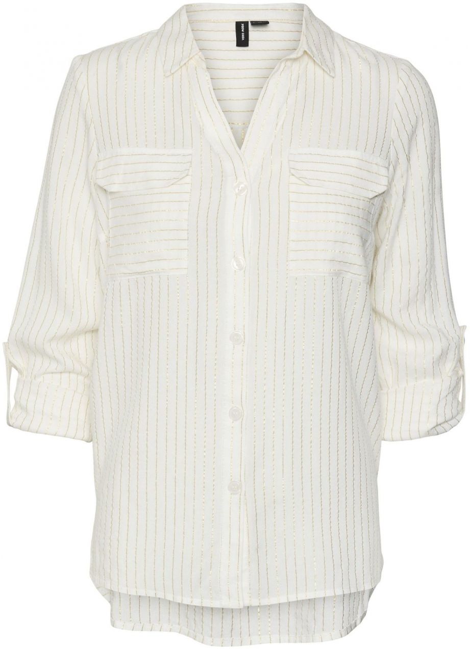 VERO MODA Blúzka 'VMBUMPY'  zlatá / biela