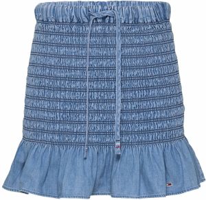 Tommy Jeans Sukňa  modrá denim