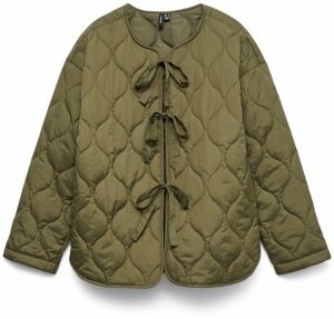 VERO MODA Prechodná bunda  olivová