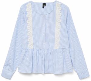 VERO MODA Blúzka 'VMNIYAN'  svetlomodrá / biela