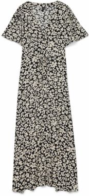 VERO MODA Košeľové šaty 'VMAlba'  béžová / čierna