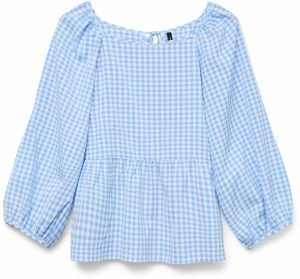 VERO MODA Blúzka 'VMVICHY'  svetlomodrá / biela