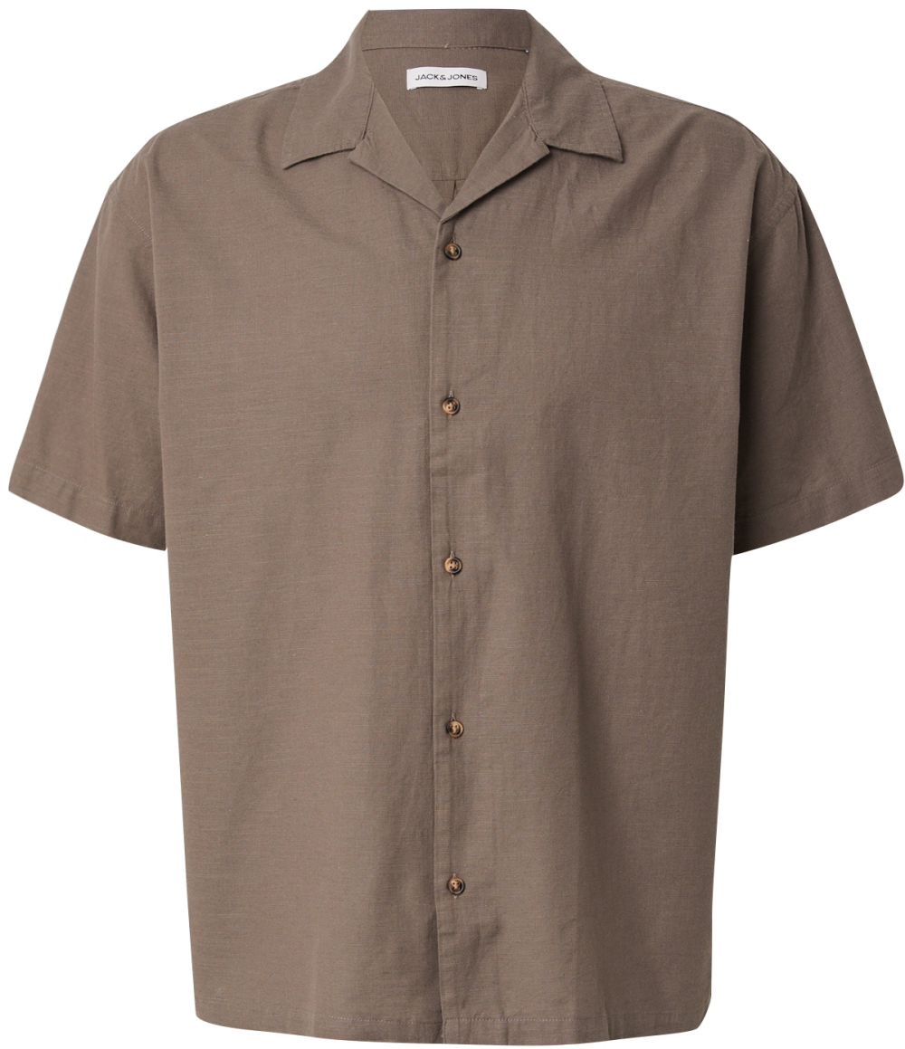 JACK & JONES Košeľa 'JJESUMMER RESORT'  mokka