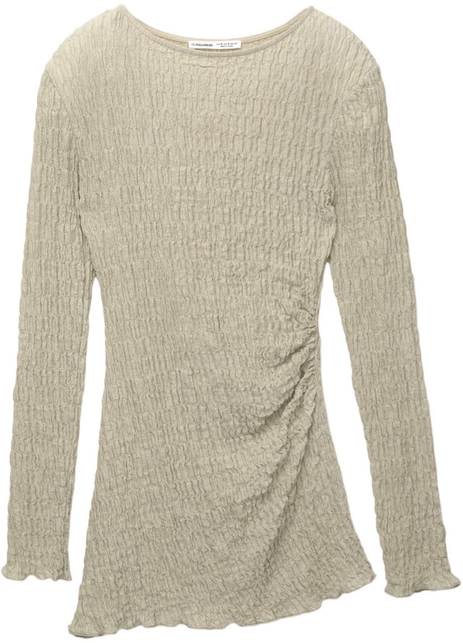 Pull&Bear Tričko  kaki