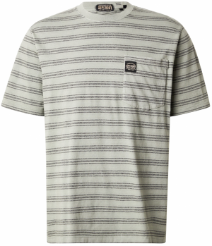 Superdry Tričko  tmavosivá / pastelovo zelená