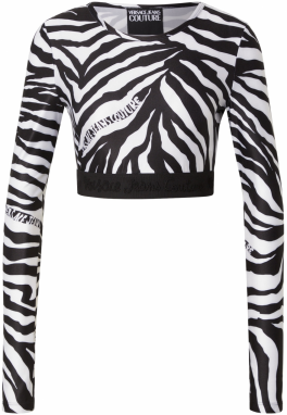 Versace Jeans Couture Tričko  čierna / biela