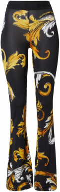Versace Jeans Couture Nohavice  tmavožltá / čierna / biela