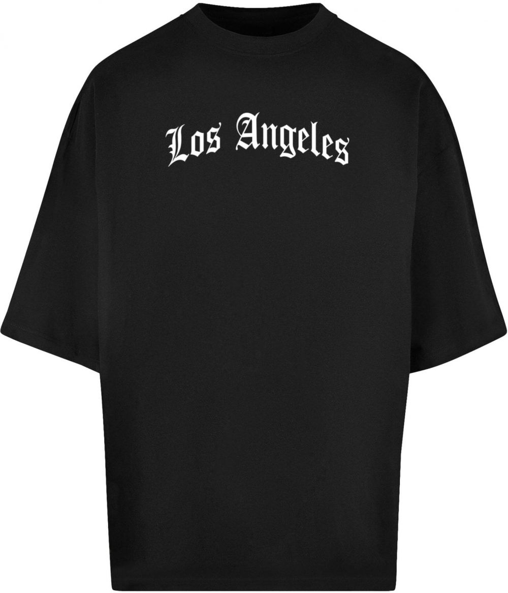 Mister Tee Tričko 'Los Angeles'  čierna / biela