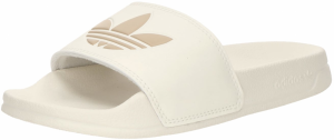 ADIDAS ORIGINALS Papuče 'ADILETTE'  tmavobéžová / biela